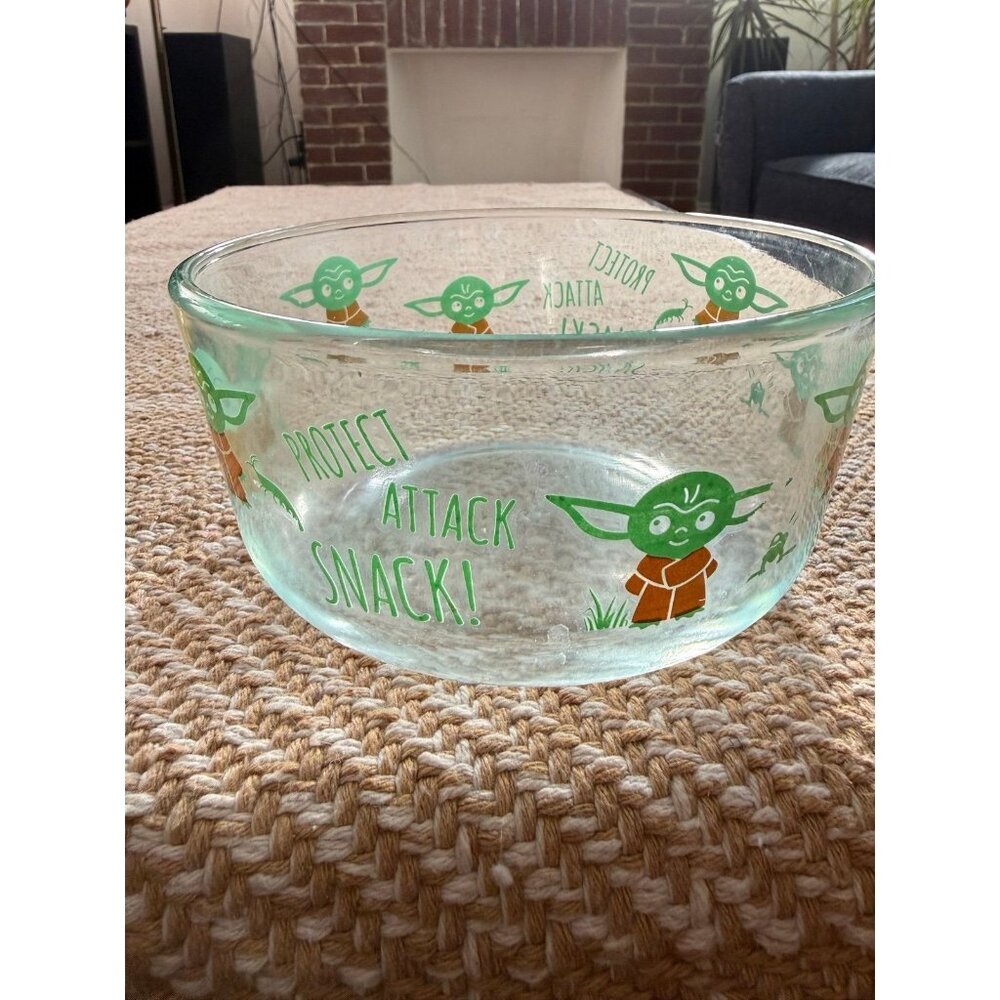Baby Yoda snack attack glass bowl